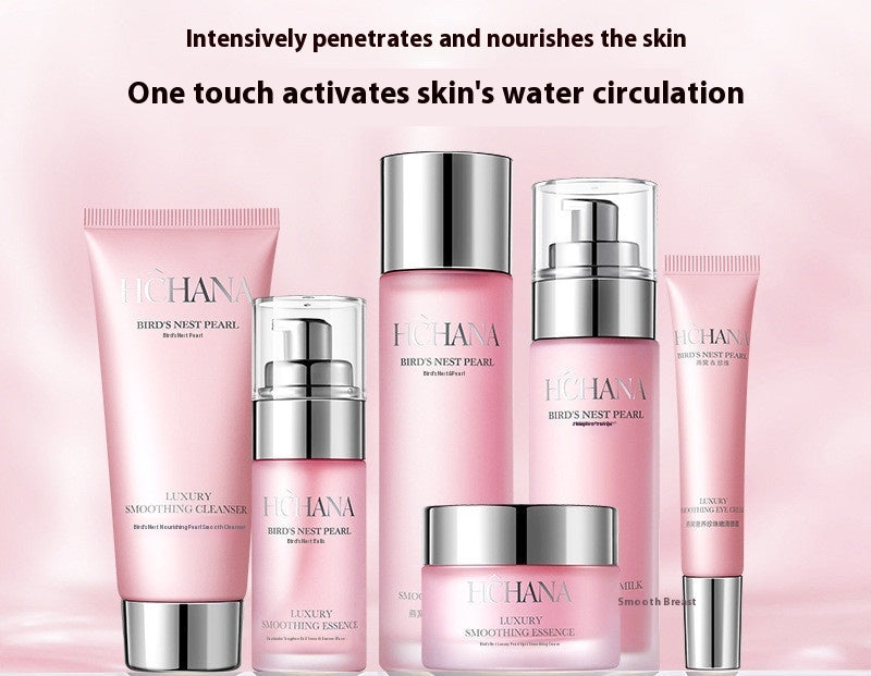 HCHANA Pearl Tender And Smooth Six-piece Set Hydrating And Nourishing Skin Care Kit