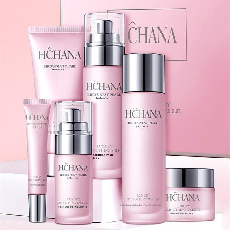 HCHANA Pearl Tender And Smooth Six-piece Set Hydrating And Nourishing Skin Care Kit